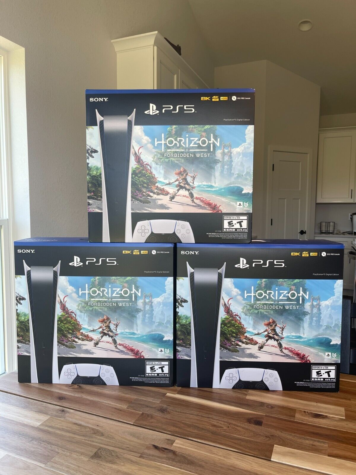 Sony PS5 PlayStation 5 Digital Edition Console Pack Horizon - Miniature 4