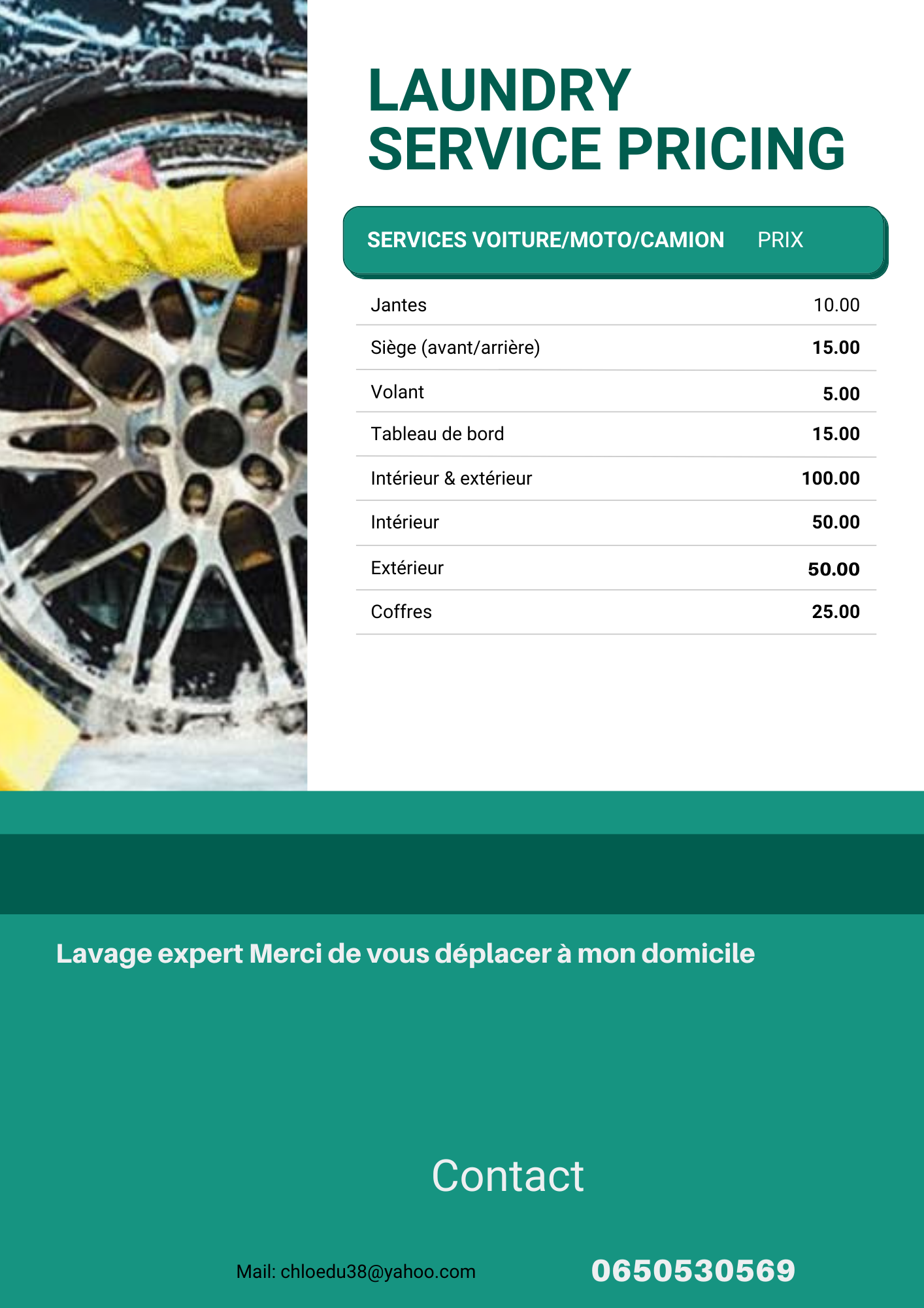 Lavage voiture