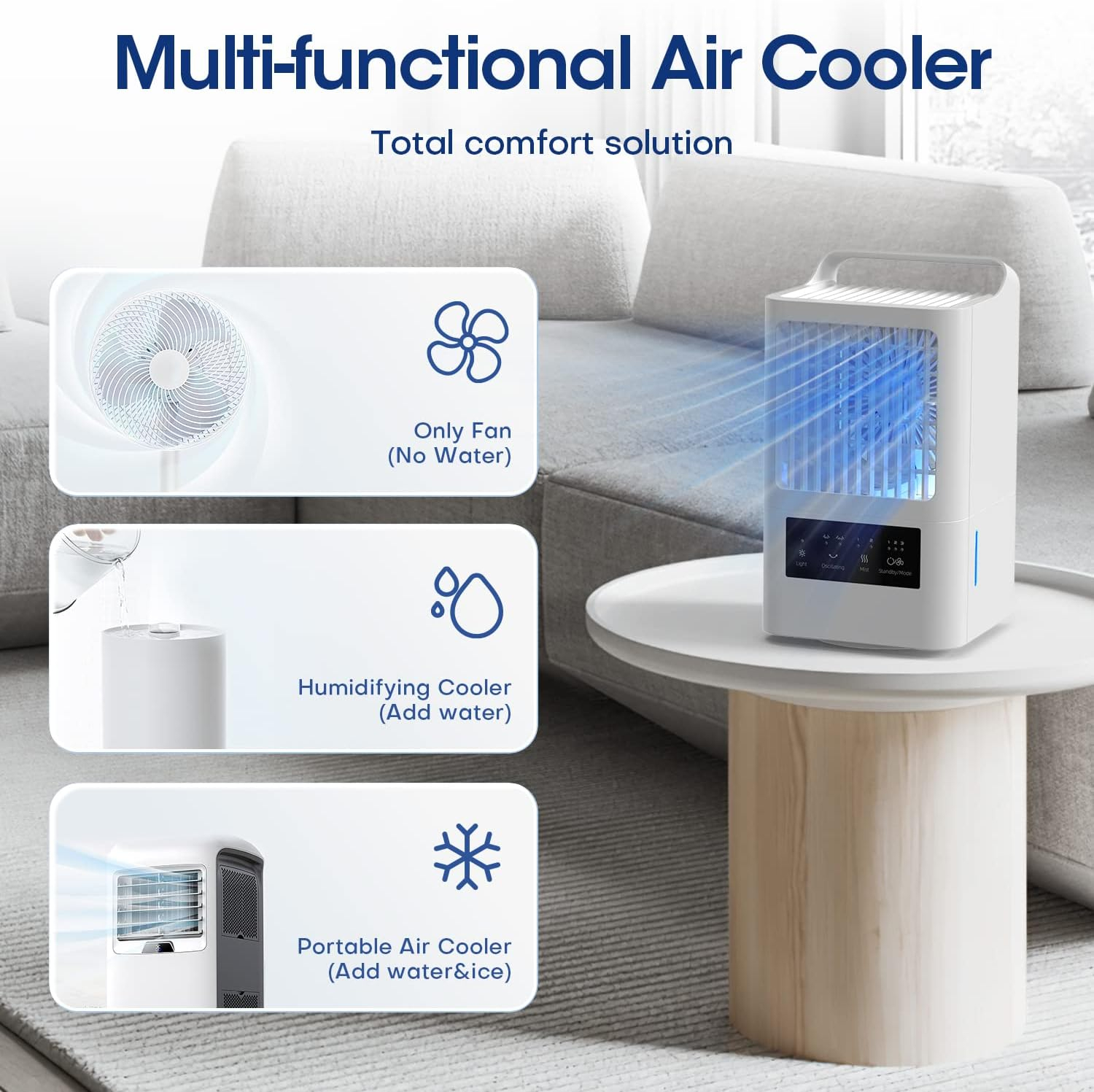OMISOON Climatiseur Mobile, 800 ml Climatiseur Portable, Refroidisseur
d'air - Miniature 3