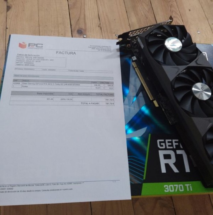 Carte graphique Zotac 3070TI Trinity