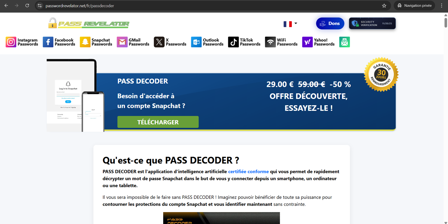 Pirater un compte Snapchat - Méthode pour hacker son mot de passe