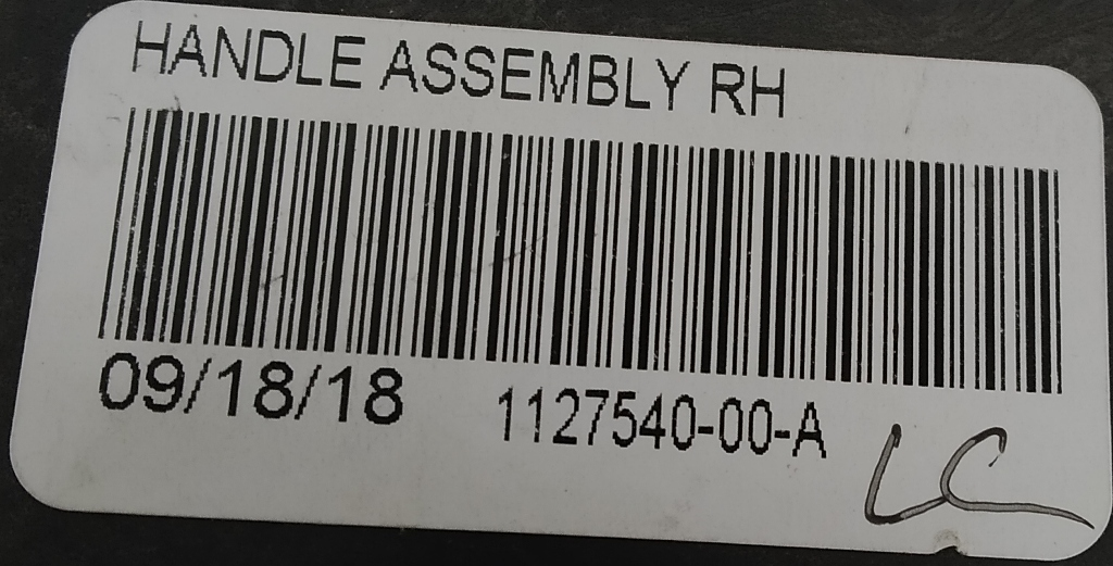 Ensemble de mécanisme de déverrouillage manuel de mouvement de siège simple droit de 2e rangée Tesla