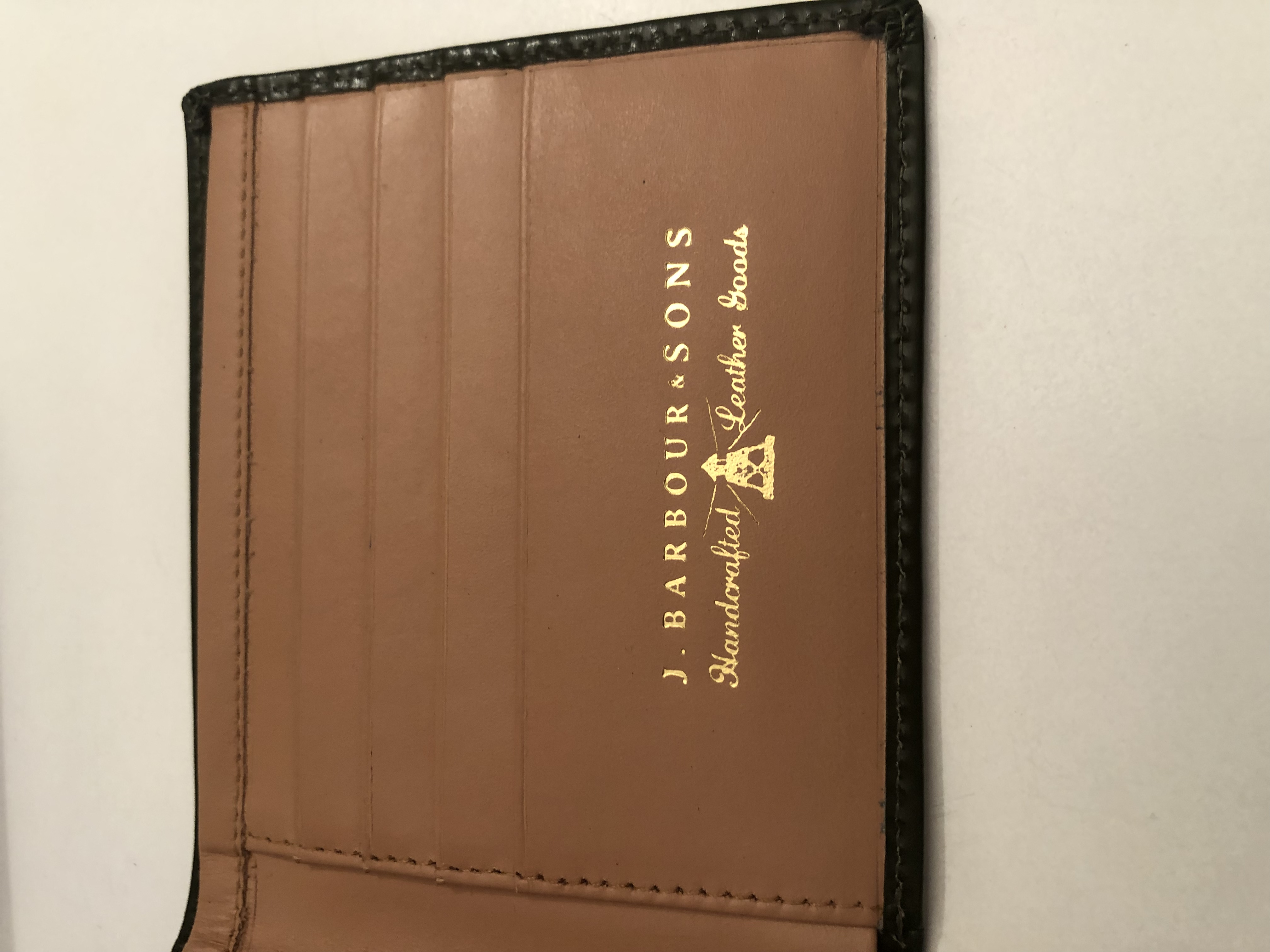 Porte carte cuir barbour neuf