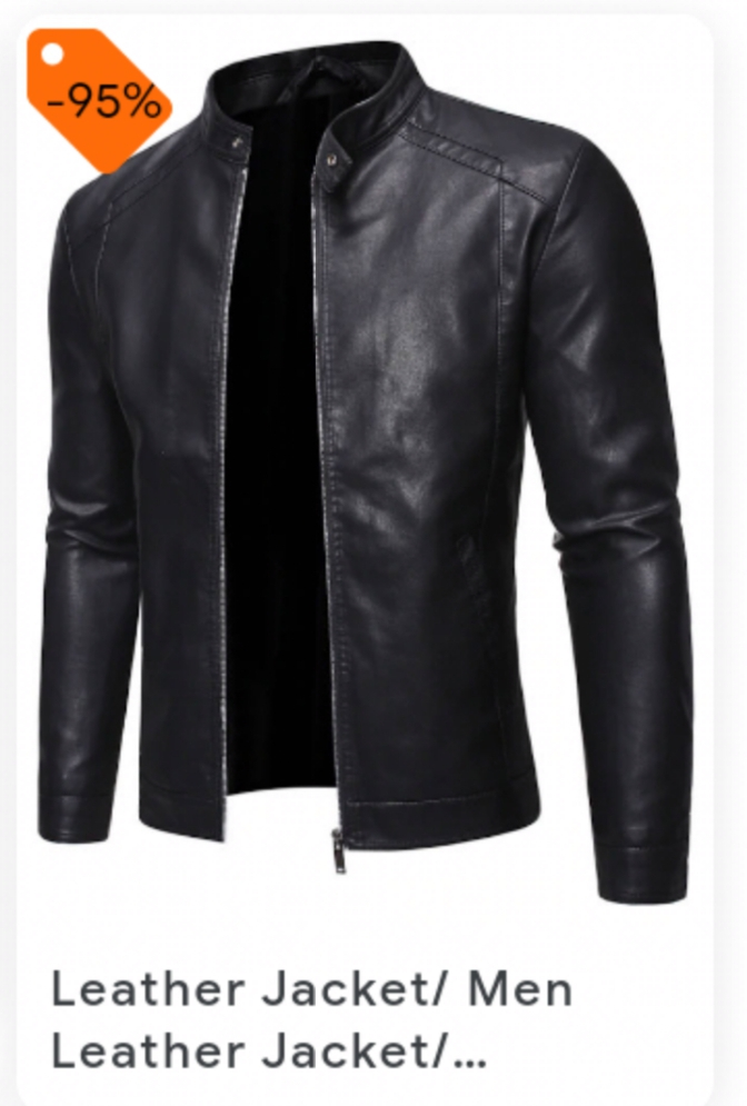 Leather jacket men