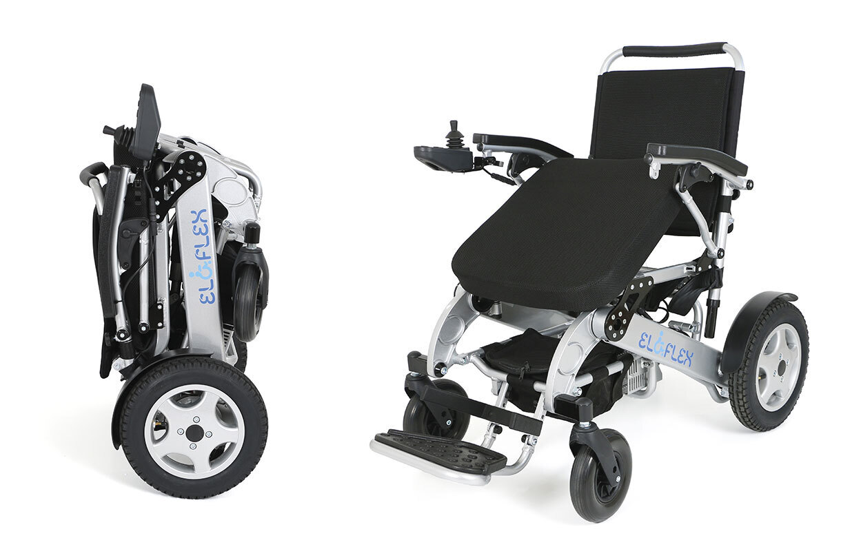 Fauteuil roulant électrique pliable ELOFLEX L – état quasi neuf