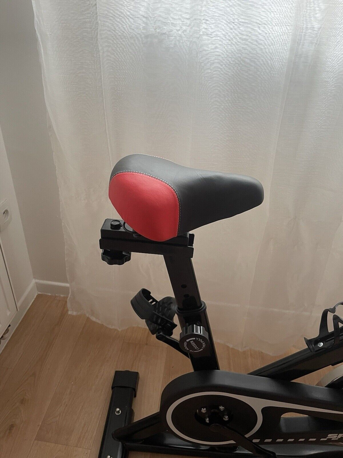 Vélo d'appartement -NOIR/ROUGE - Miniature 6