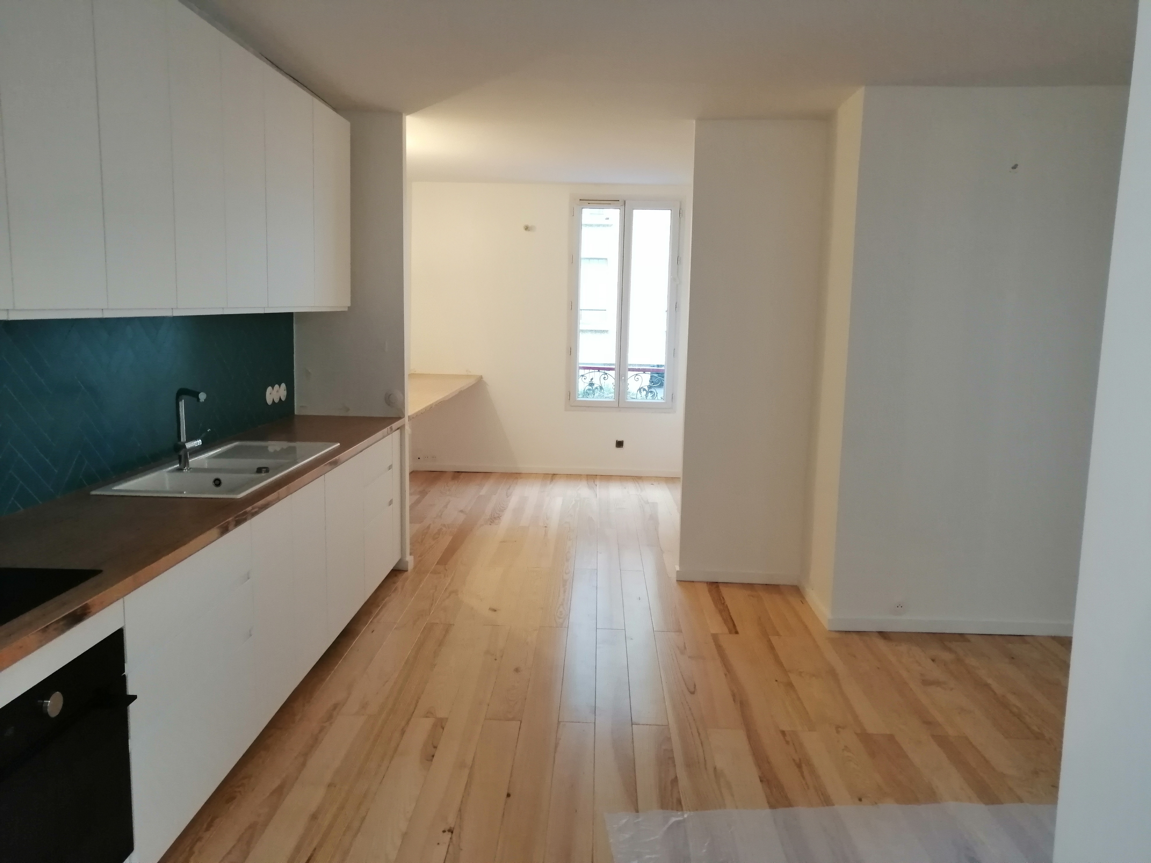 ENDUIT PEINTURE PLACO PARQUET CARRELAGE -- Rénovation appartement - maison - boutique - Miniature 4