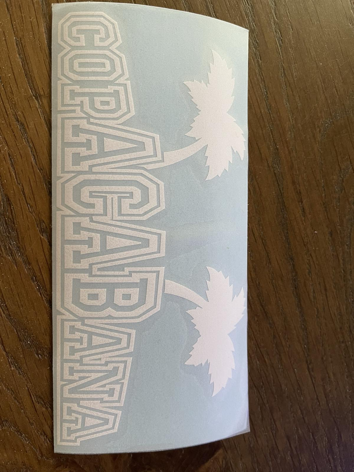 ACAB sticker for car windschild