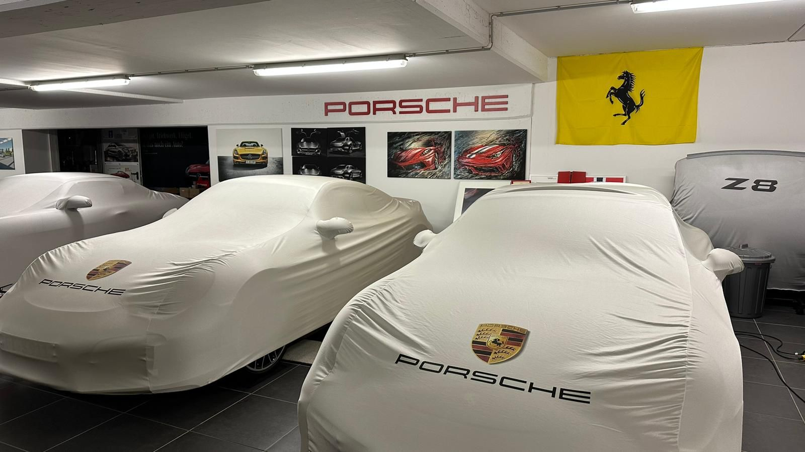 Porsche Logo Schriftzug Emblem Wanddeko XXL - Miniature 8