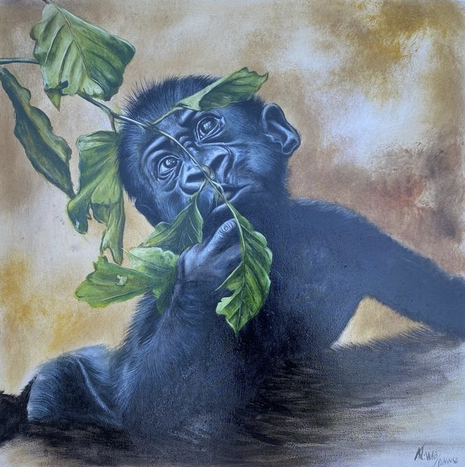 Tableau peinture à huile sur toile. Le beau jour !