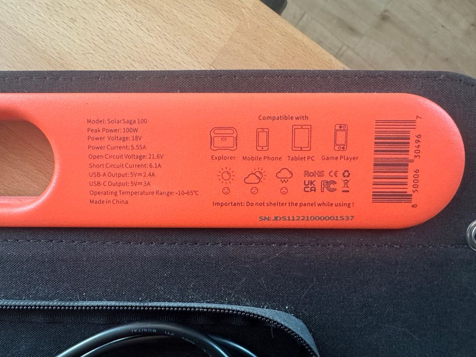 Panneau solaire Jackery 100W