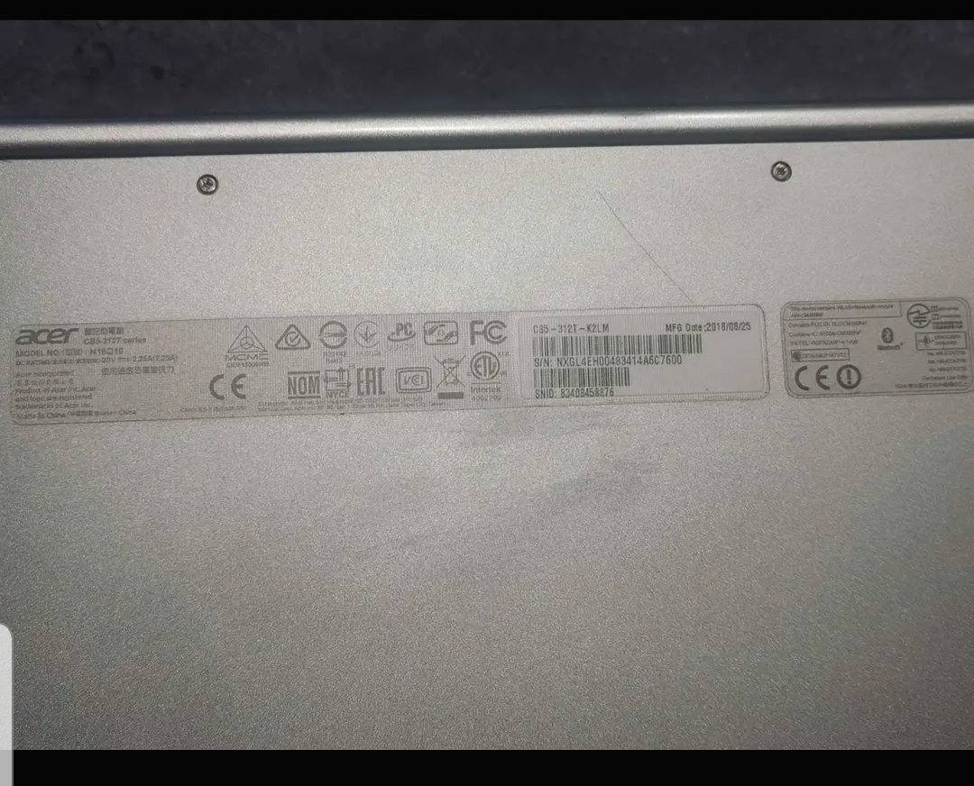 Laptop Chromebook Acer