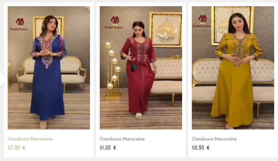 Sélection 100% de stock (Robe Dubaï)disponible en FRANCE