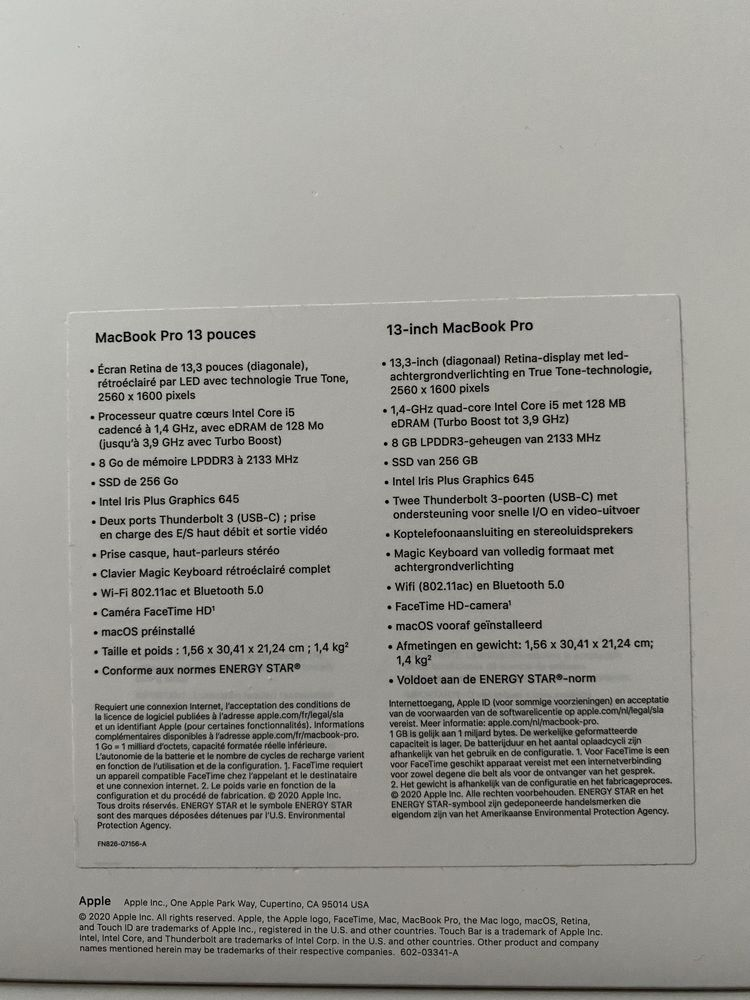 MacBook Pro 13 2020 avec garantie - Miniature 2