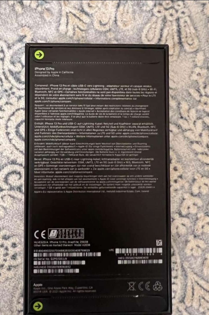 Iphone 13pro graphite
