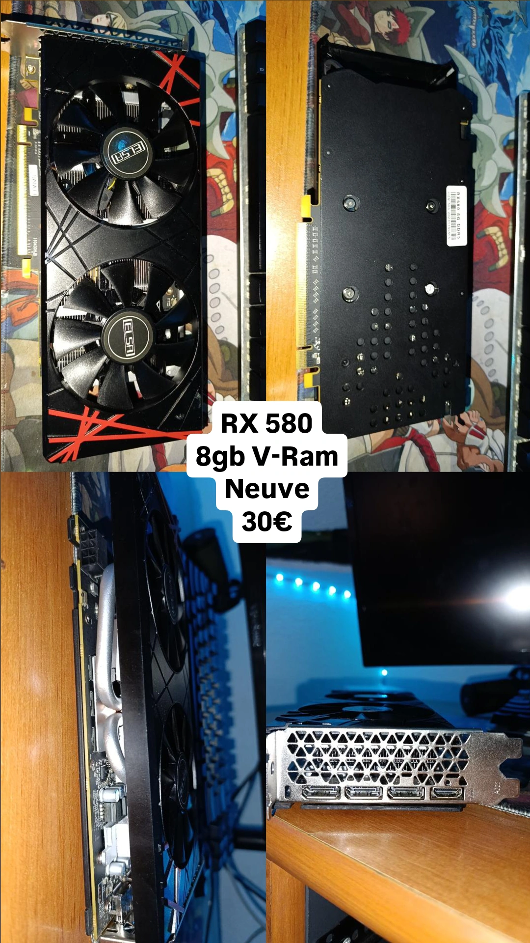 Carte graphique RX 580 Neuve