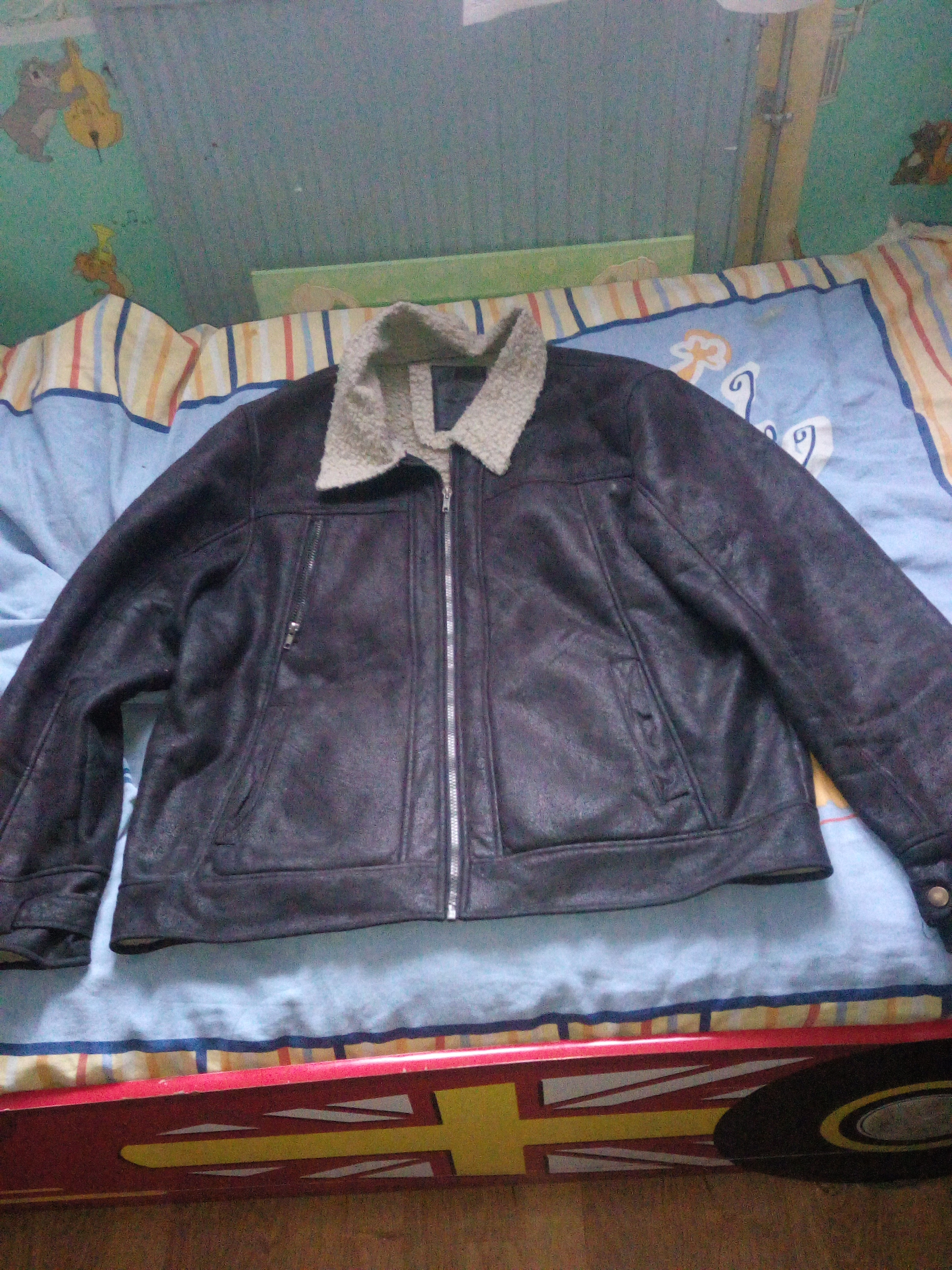 Blouson en cuir homme taille XXL