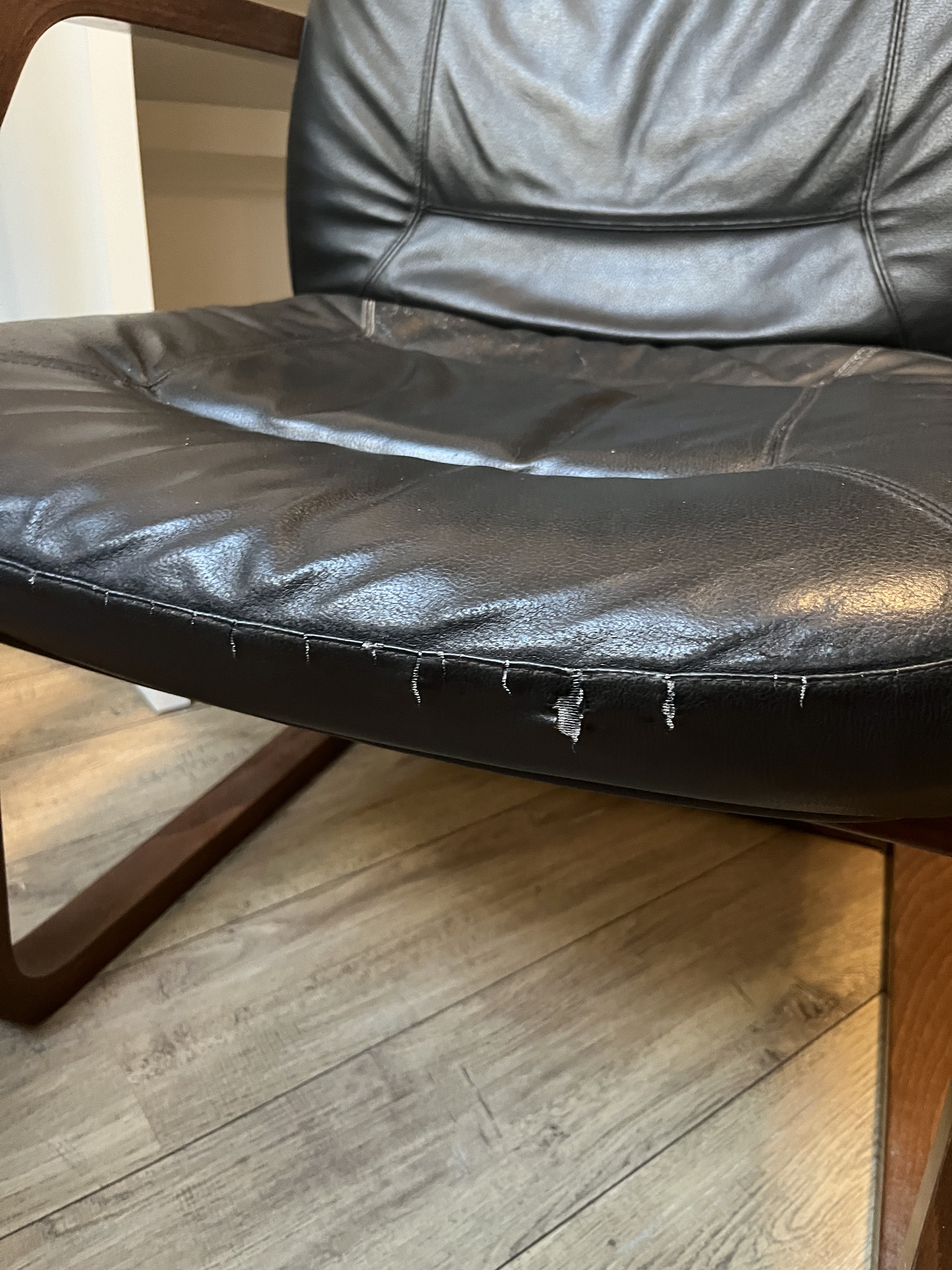 Fauteuil vintage en cuir