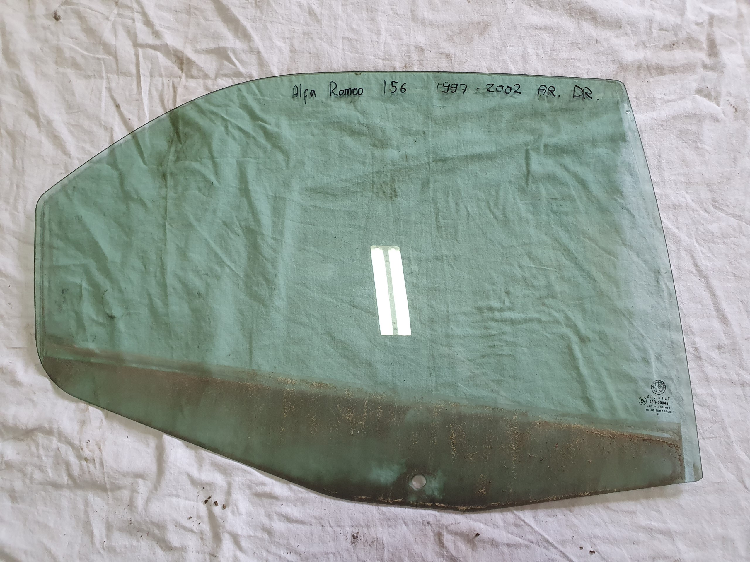 Vitre de portière arrière Alfa Romeo 156 1997-2002