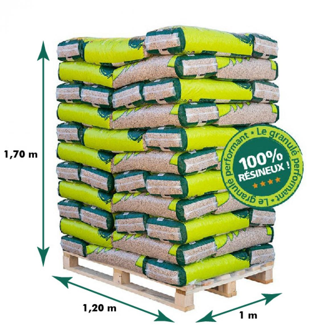 granules et bois de chauffage