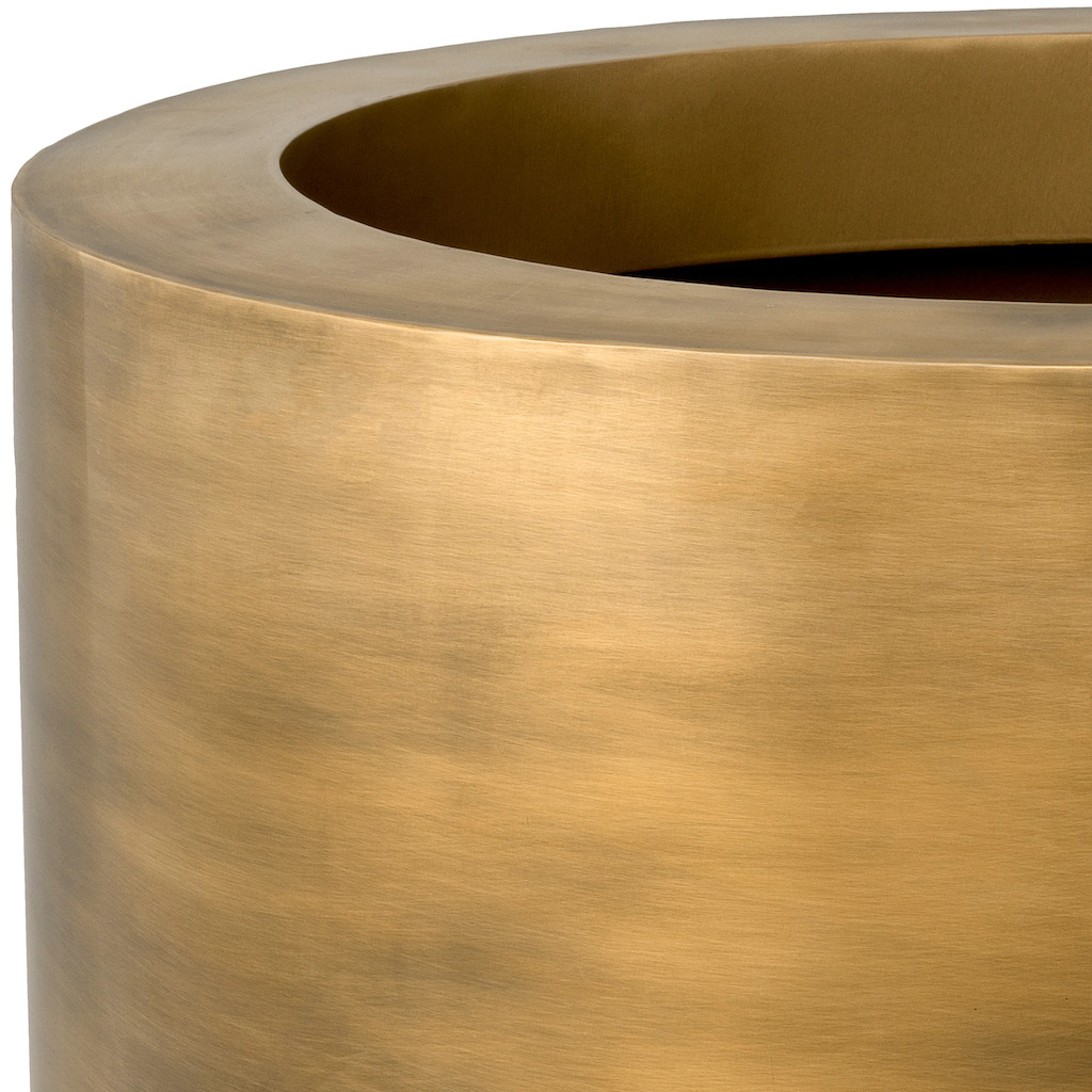 Cache-pot en laiton Jaspe rond xs - Miniature 2