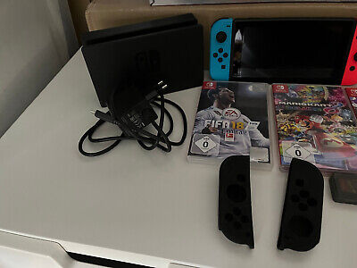 Nintendo Switch Konsole mit Zubehörpaket und 3 Spielen!