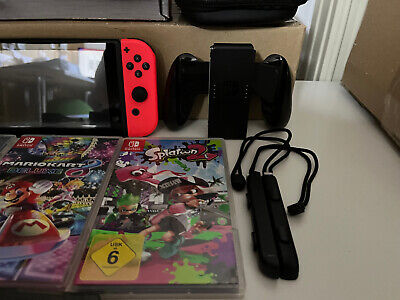Nintendo Switch Konsole mit Zubehörpaket und 3 Spielen! - Miniature 3