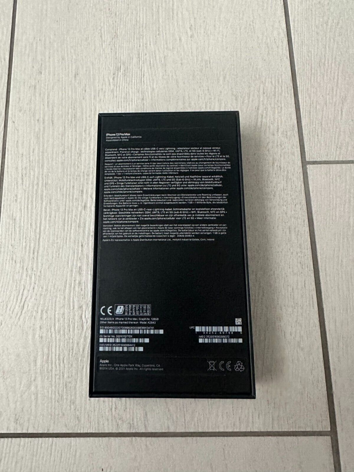 iPhone 13 Pro Max, 128 Go