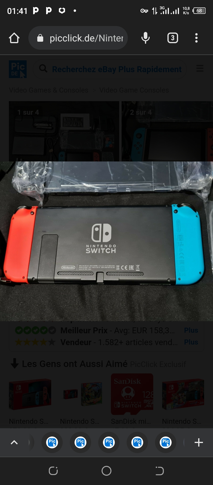 Vend de console portable Nintendo Switch