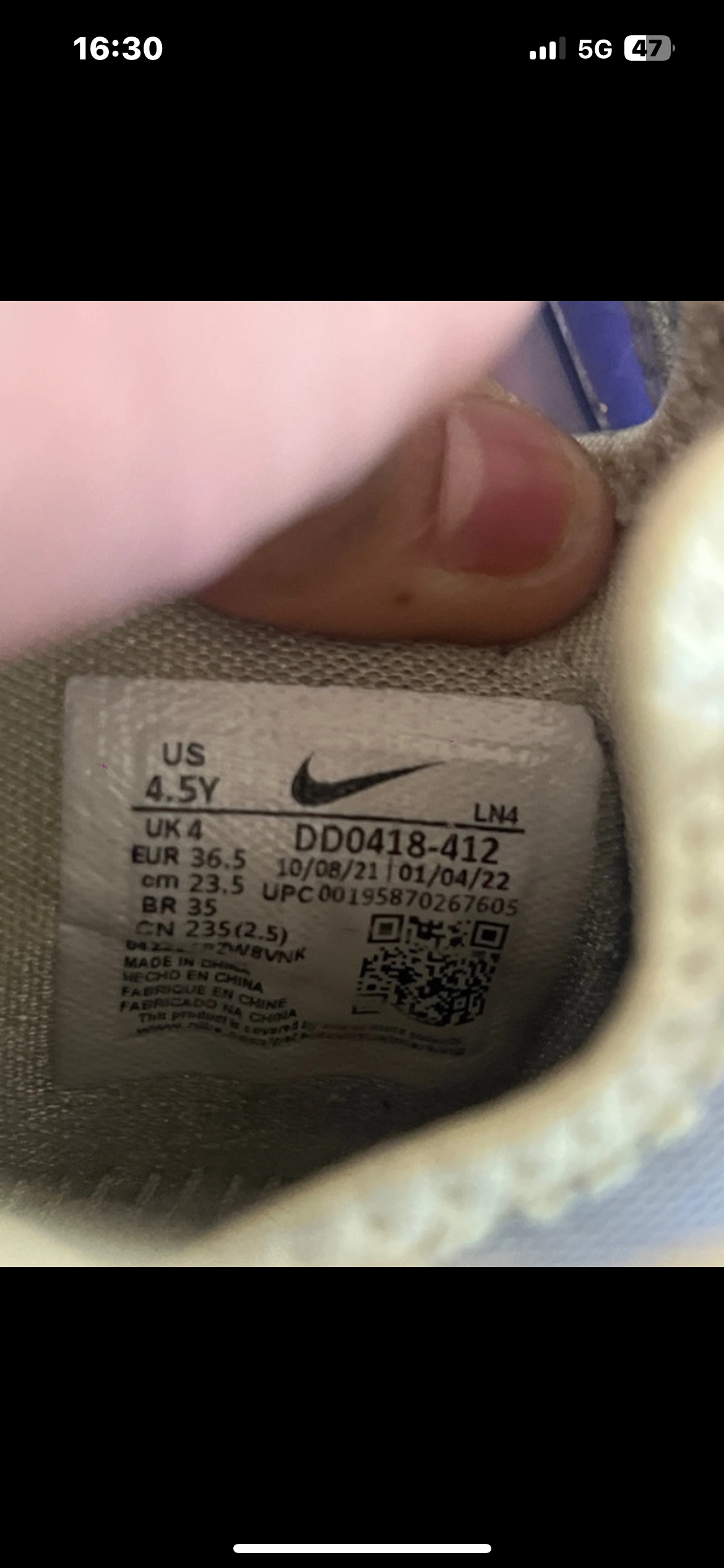 Baskets nike original filles