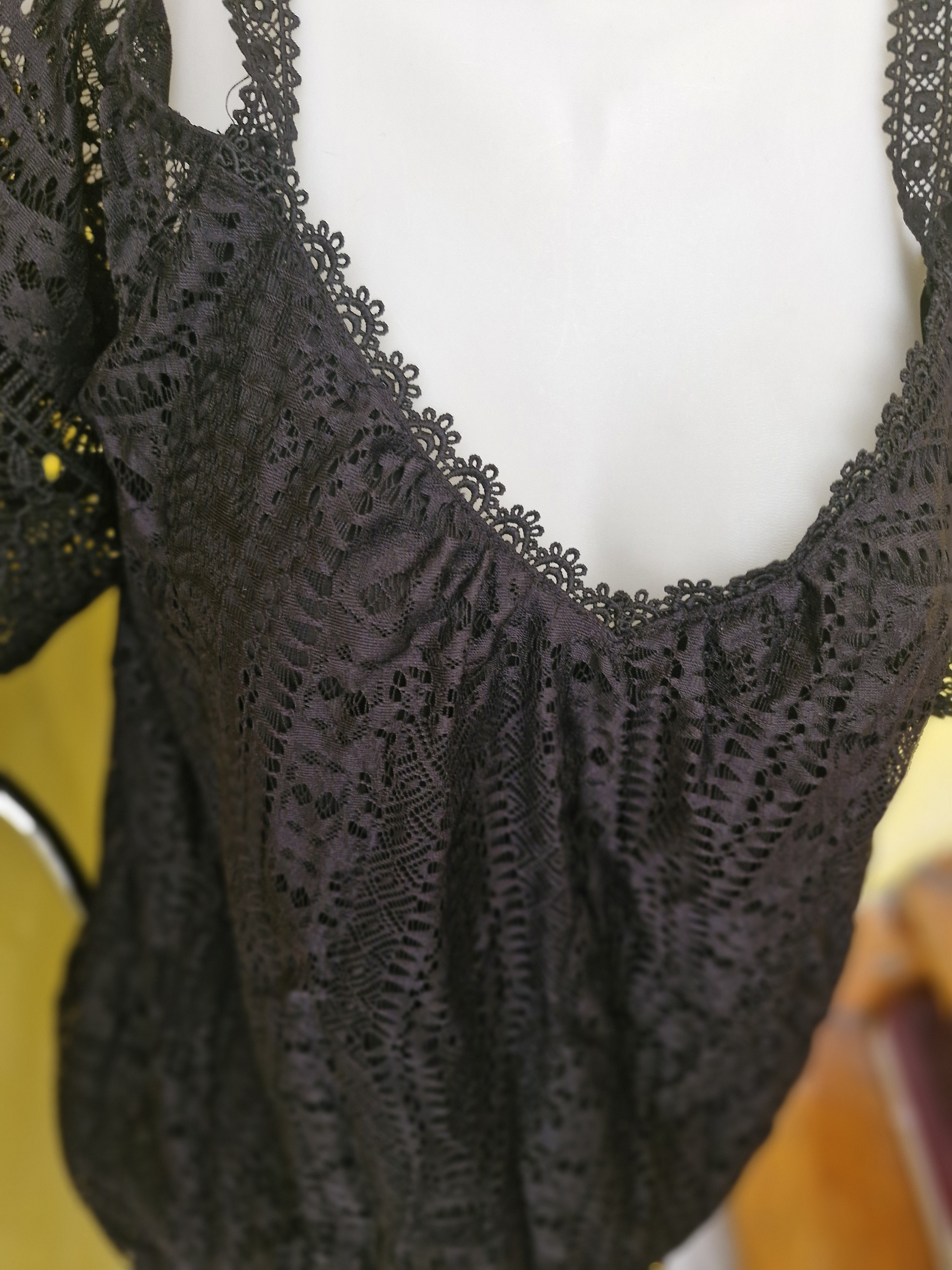 Belle tunique noire pour femme - Miniature 4
