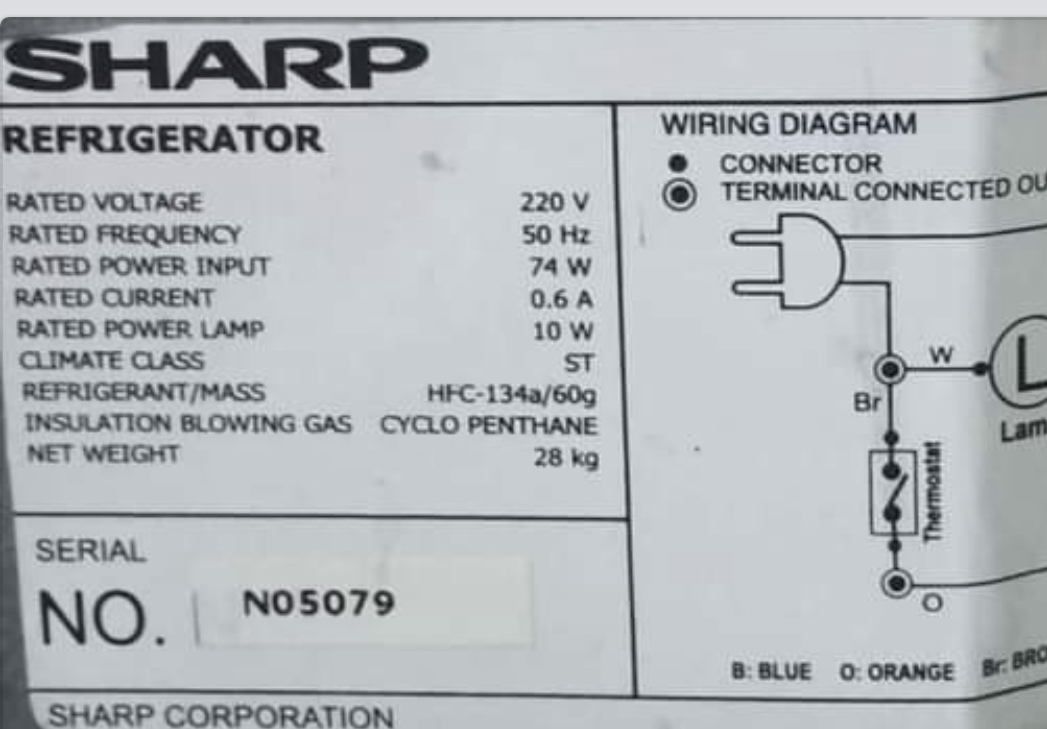 Frigo de marque SHARP