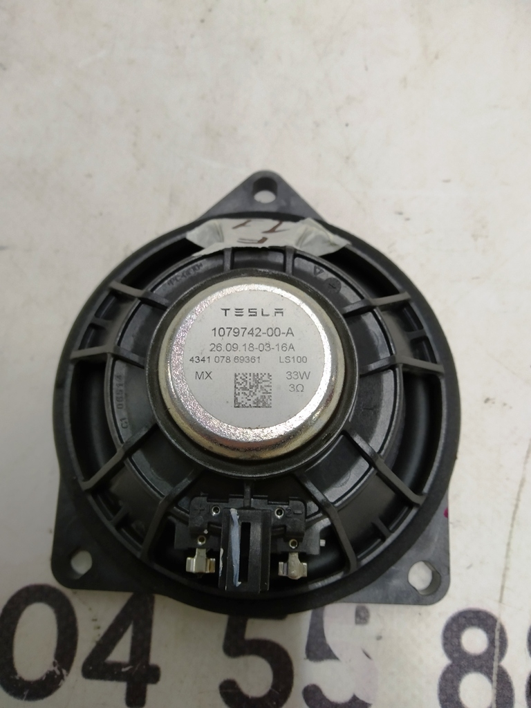 Haut-parleur du système audio FULL RANGE 100MM 33 W Tesla Model 3 Y
1079742-00-A