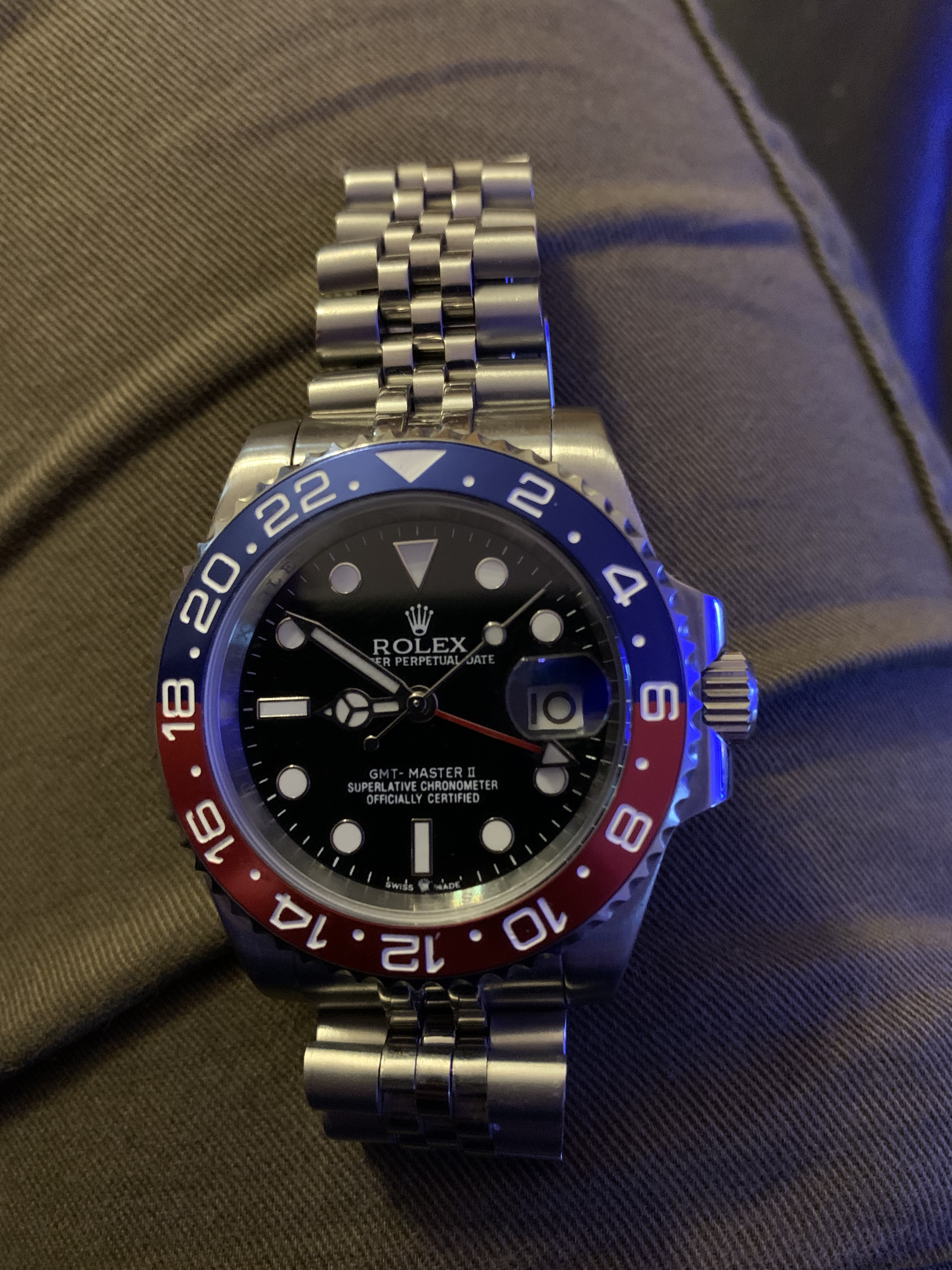 Rolex pepsi Gmt Master 2