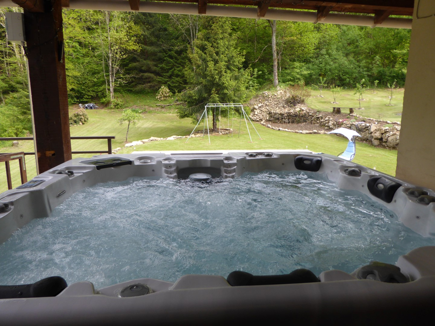 Location vacances montagne villa Pyrénées Ariège piscine jacuzzi - Miniature 4