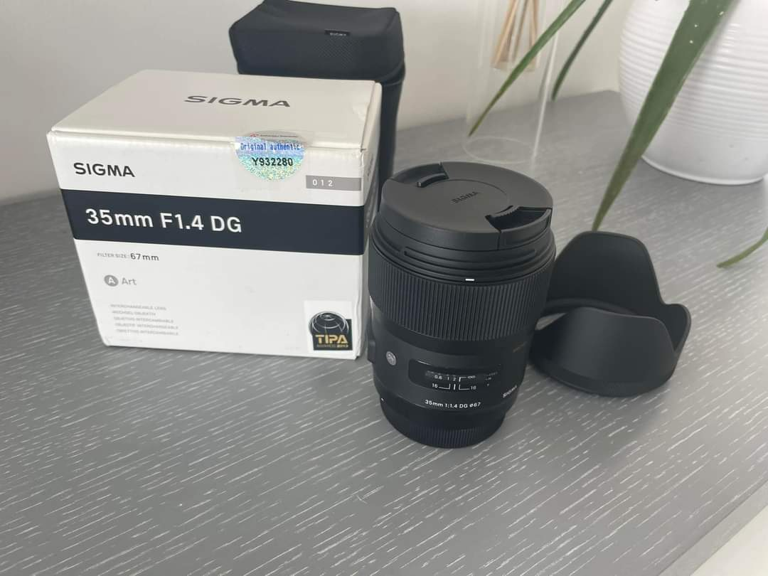 mon objectif Sigma 35mm 1.4f DG HSM Art pour canon