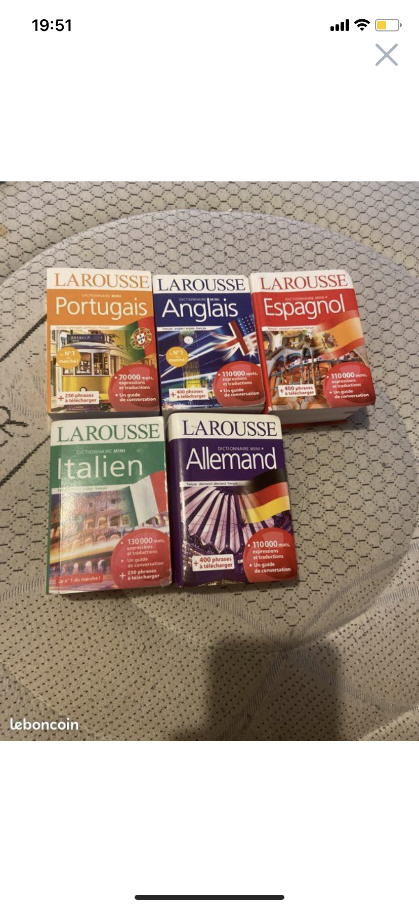 Dictionnaire langue étranger