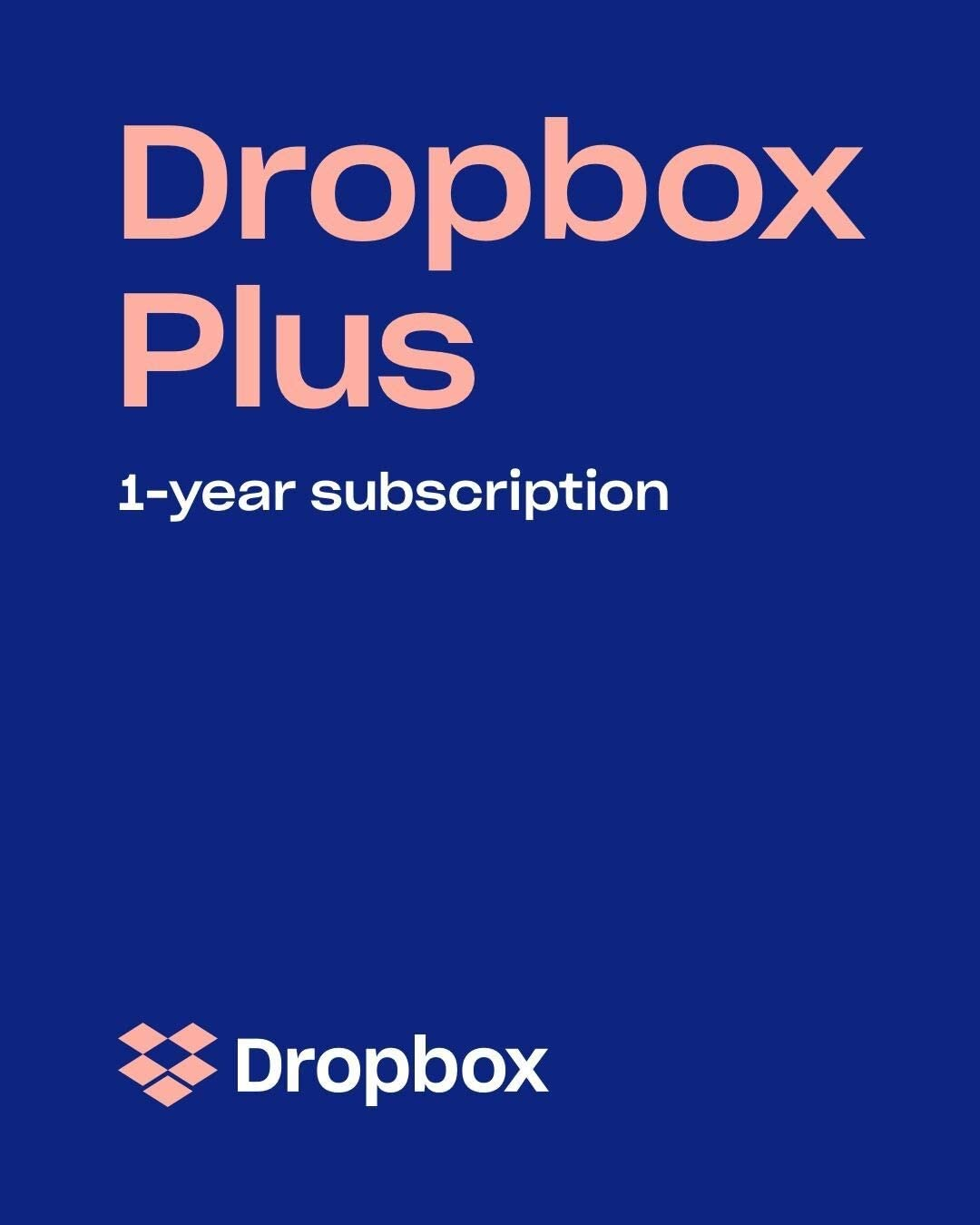 Dropbox Plus - 2 To de stockage pendant 1 an (Mise à niveau depuis Dropbox Basic 2 Go)