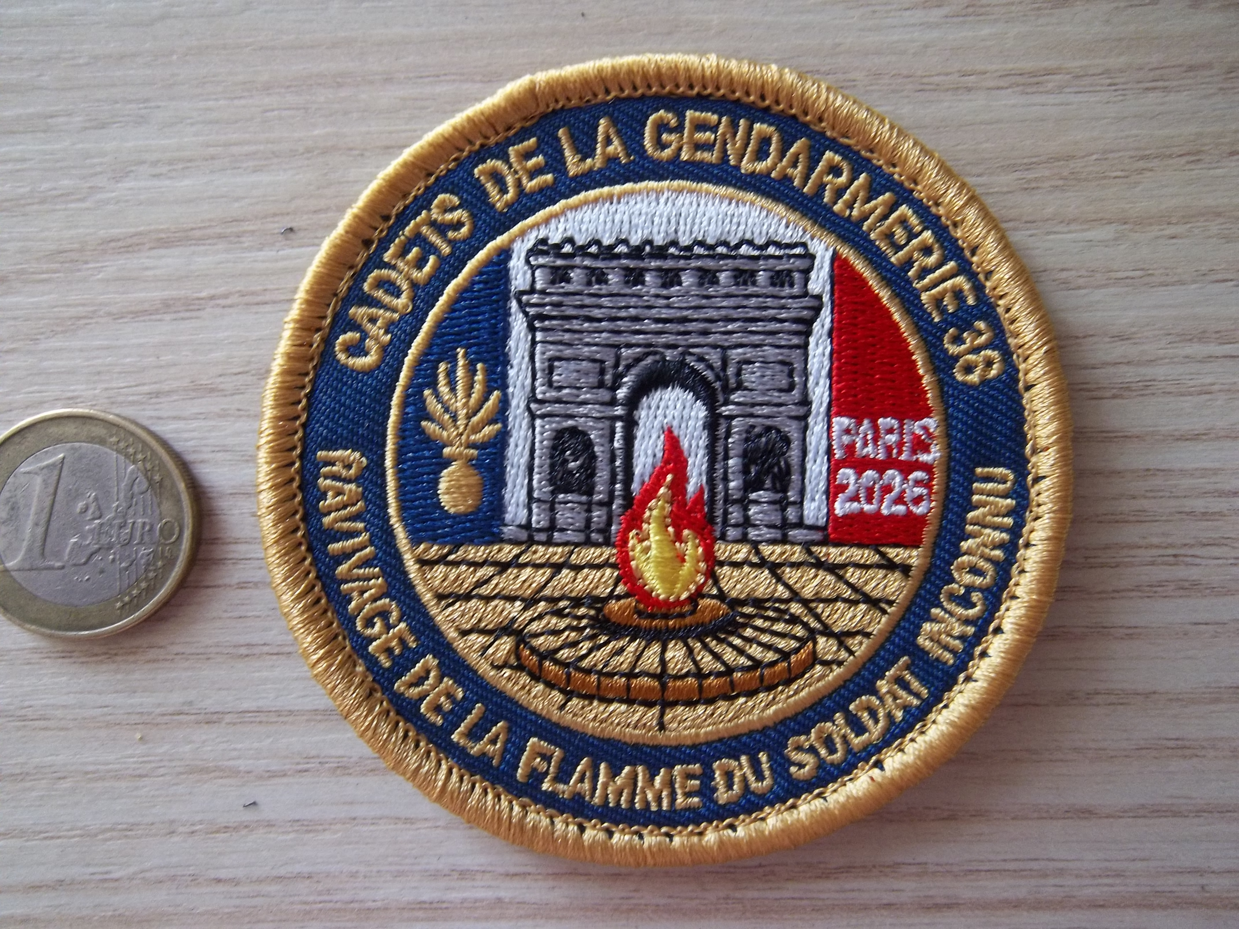 Écusson militaire - Cadets de la gendarmerie 2026 Paris