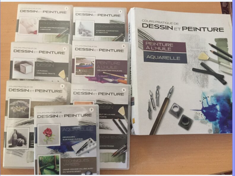 cours de dessin et peinture sur dvd
