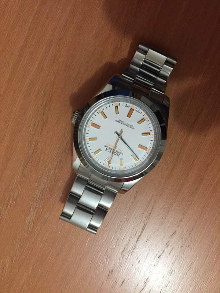 Montre automatique marque Rolex oyster perpétuel milgauss.