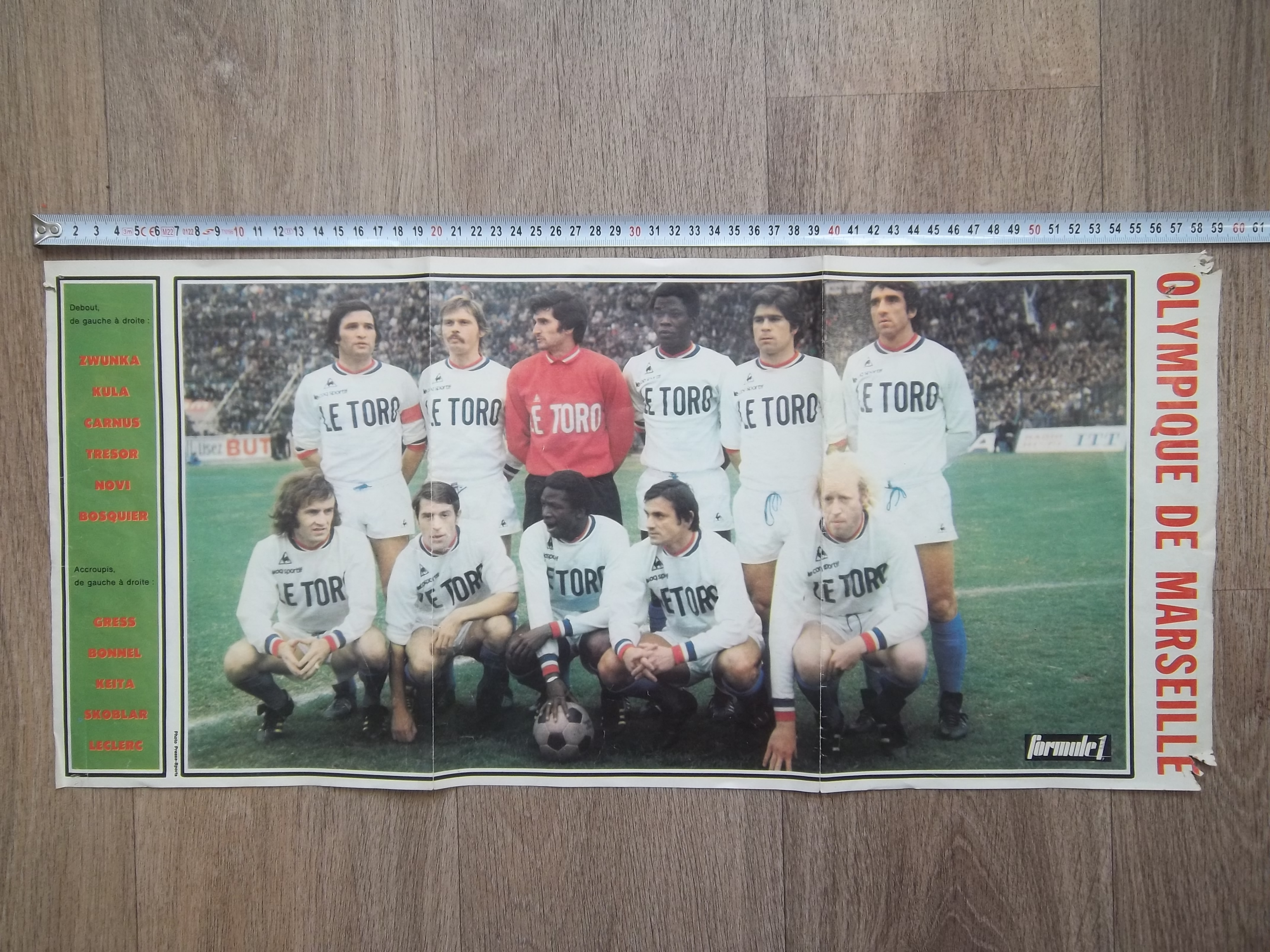 Poster Équipe Olympique Marseille 1970 - Miniature 4