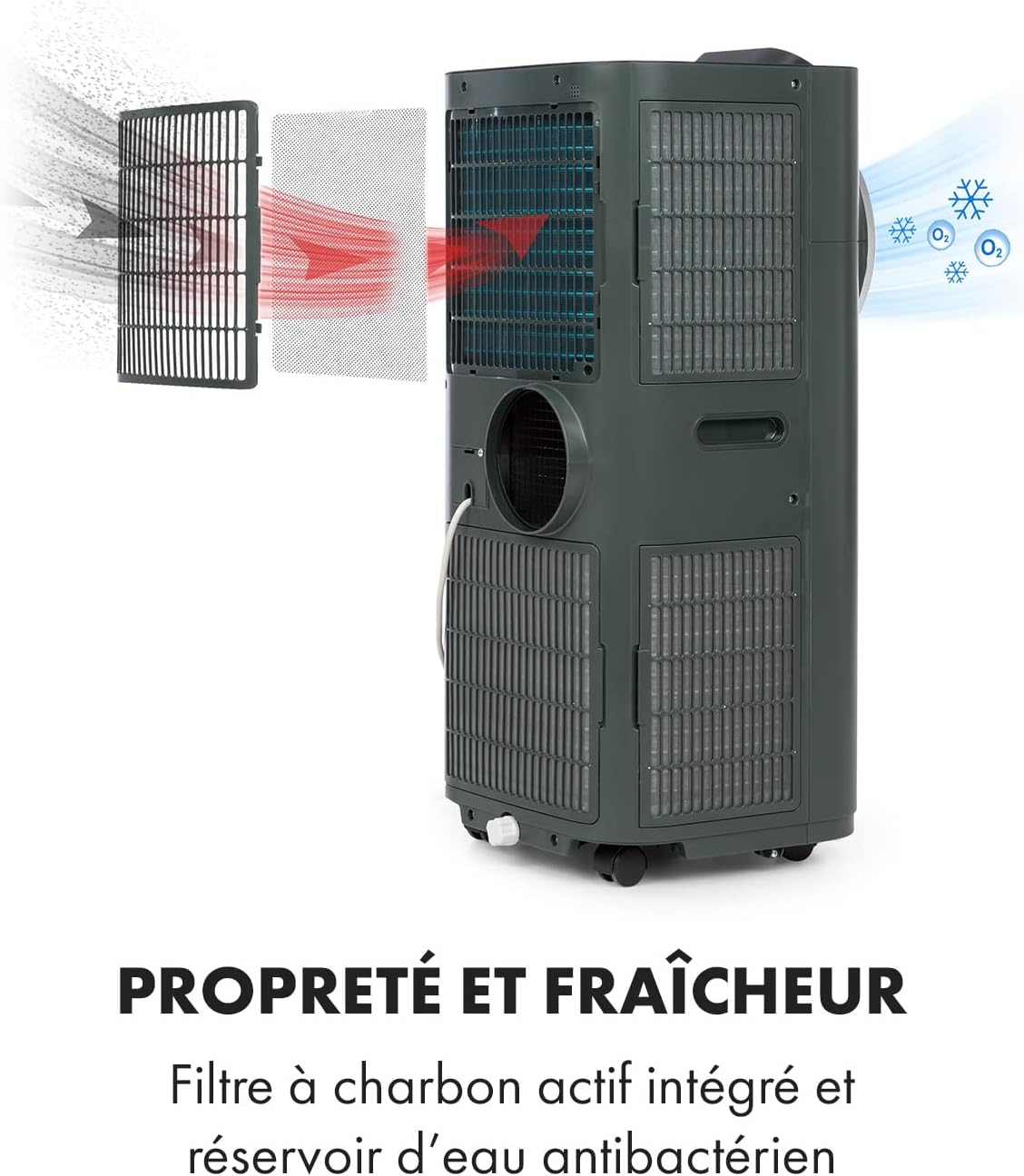 Klarstein Climatiseur Mobile Silencieux, Smart Climatisation Portable - Miniature 10