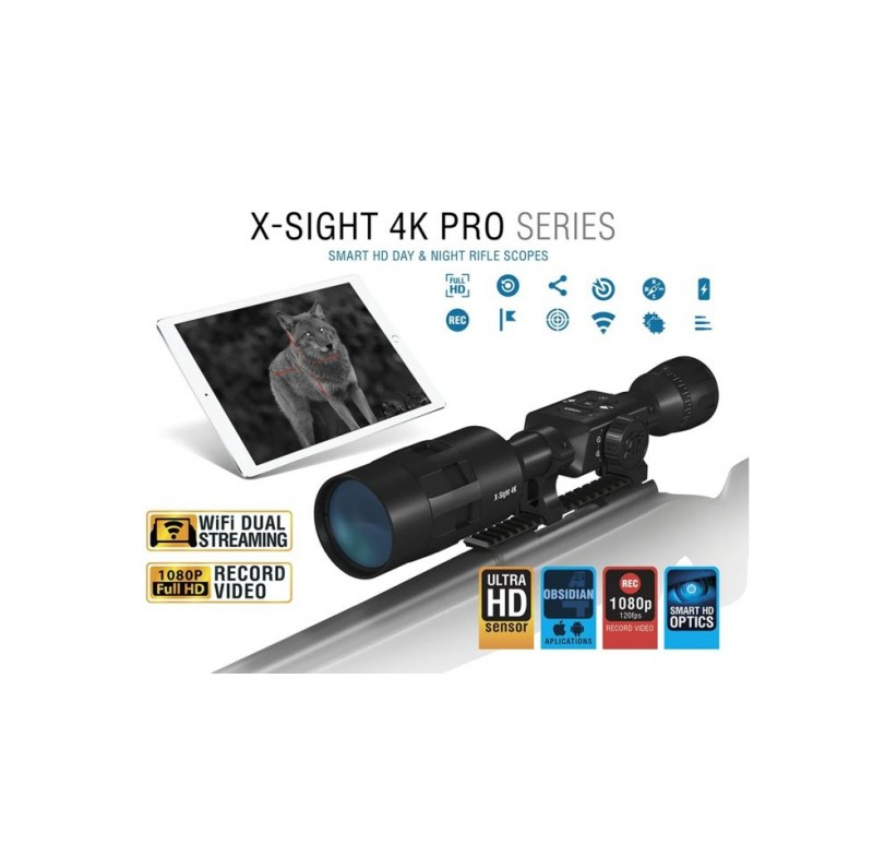 ATN X-SIGHT 4K PRO EDITION 5-20X SMART HD DAY/NIGHT RIFLESCOPE