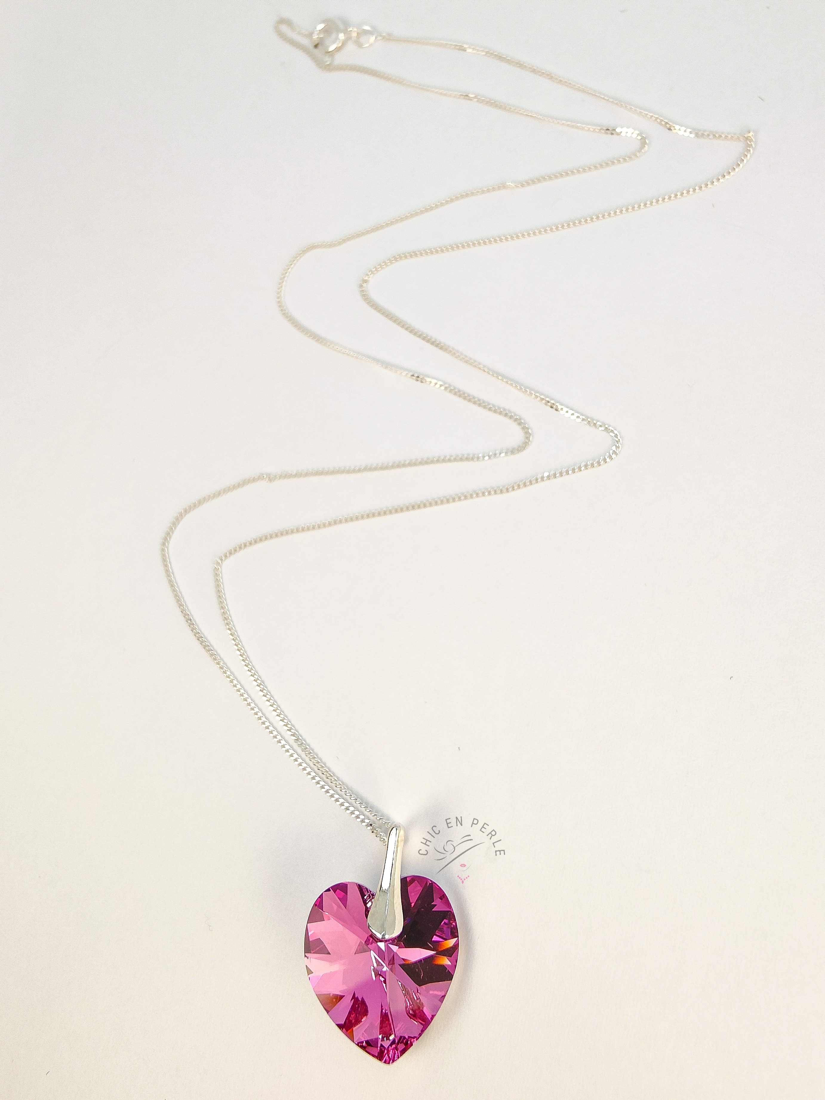 Collier coeur cristal Swarovski