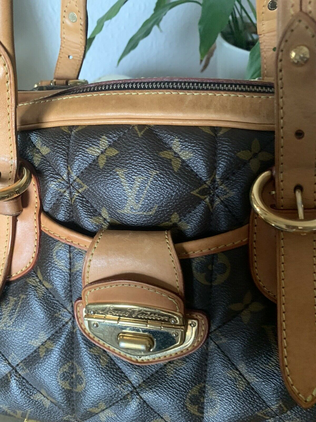Sac à main monogramme Louis Vuitton Vintage pour femme -.