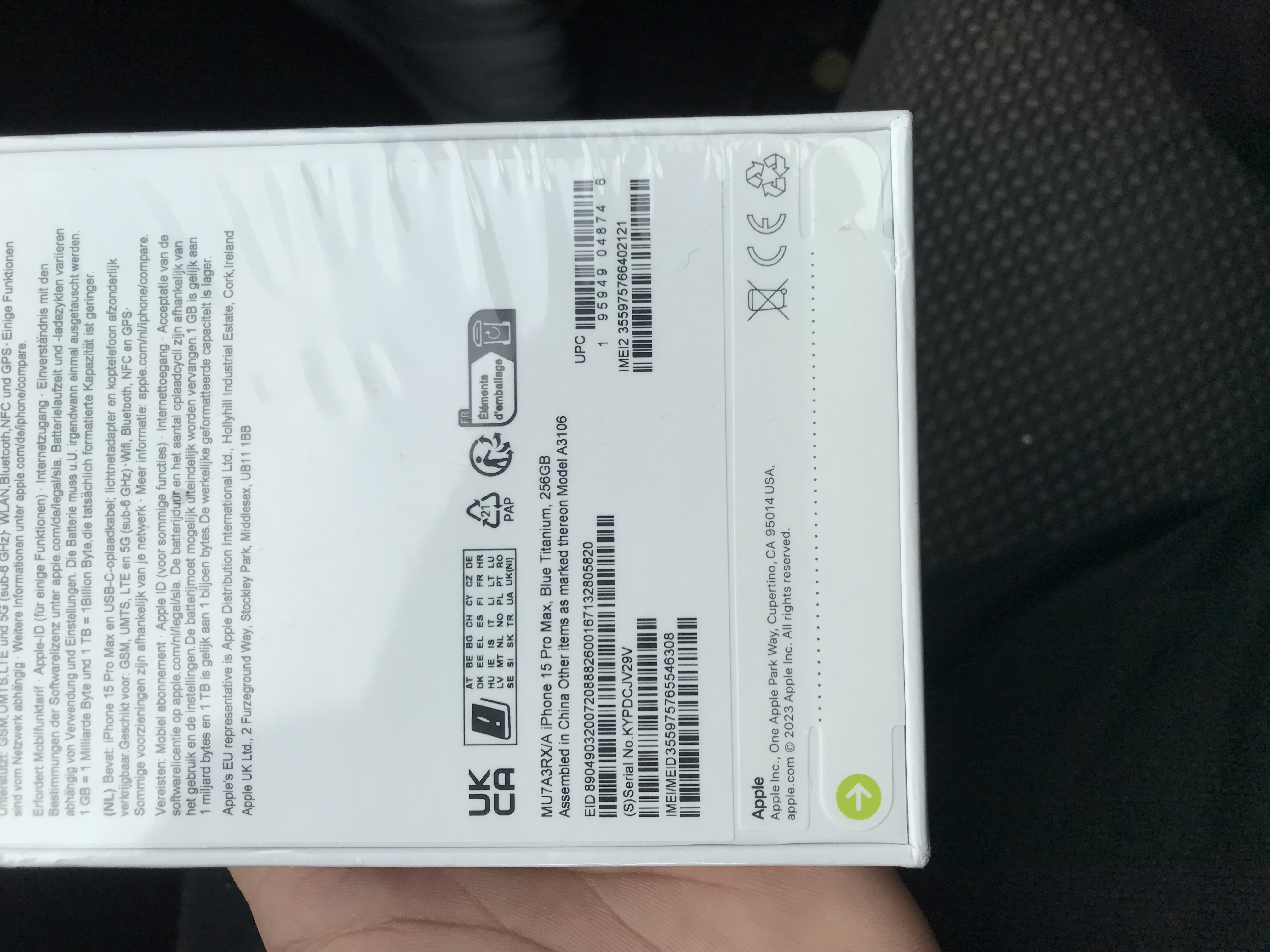 iPhone 15 Pro Max Blue Titanuim 256 GB