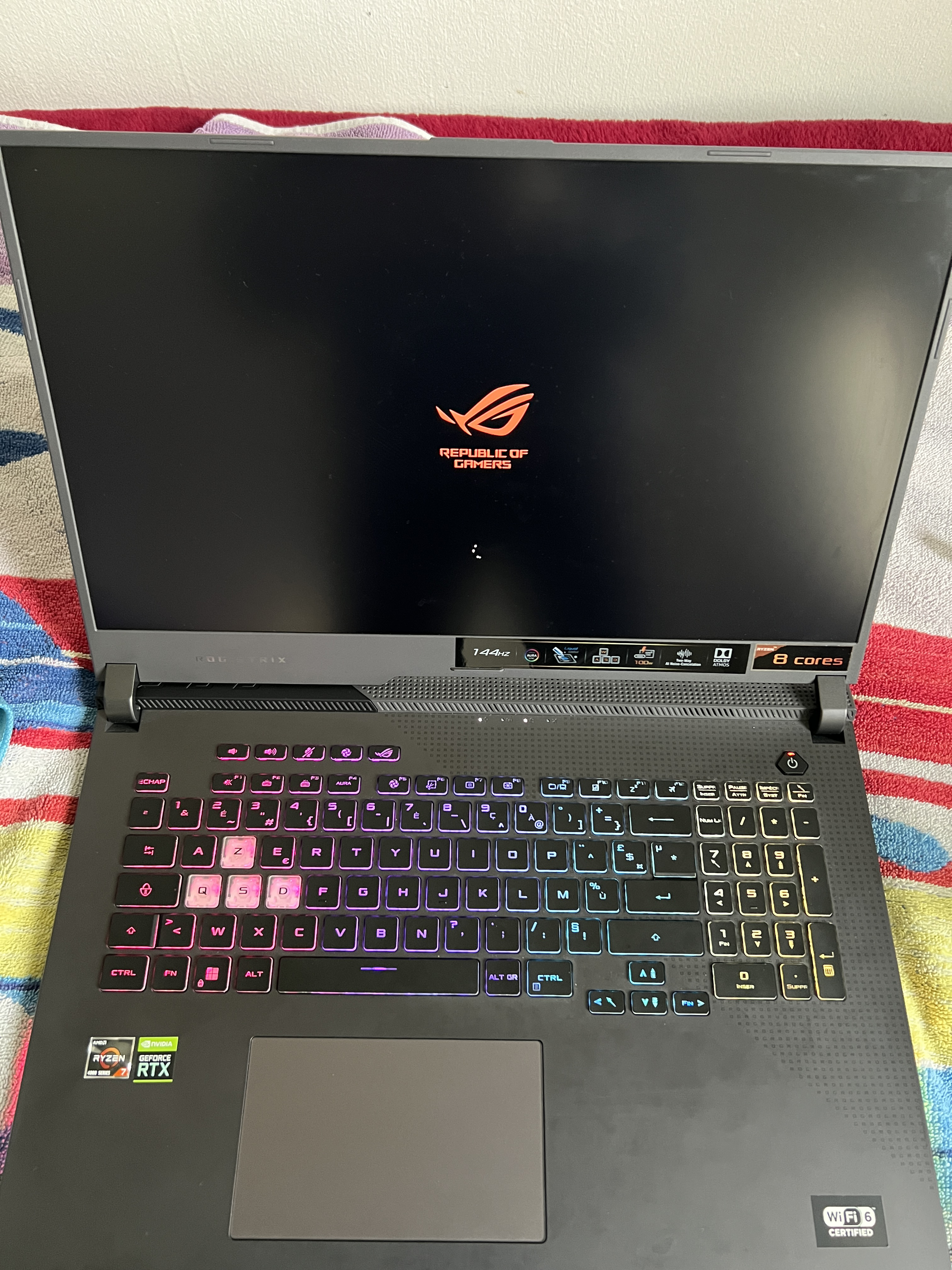 ordinateur portable de jeu