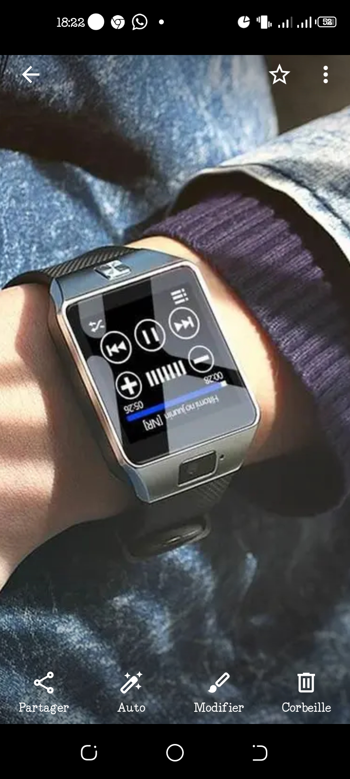Une montre neuf qui vous permettra de l'allée partout sans votre
mobile