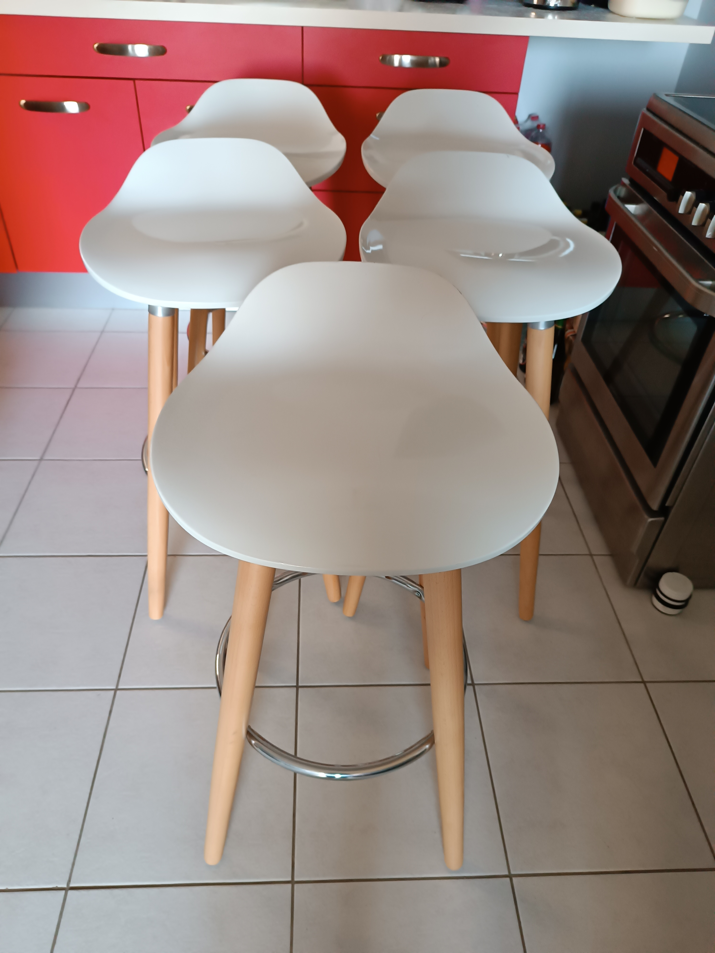 Lot de 5 tabourets bar